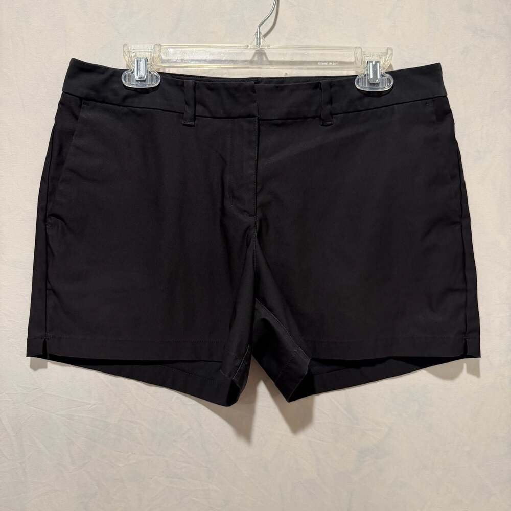 Nike Golf Women's Black Dri-FIT Performance Flat Front Shorts
